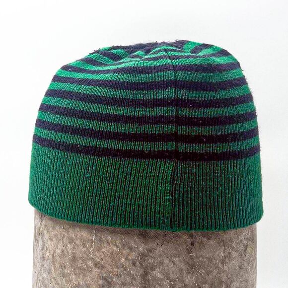 Y2K Embroidered Striped Crazy Eyes JNCO Style Beanie - Picture 2 of 4